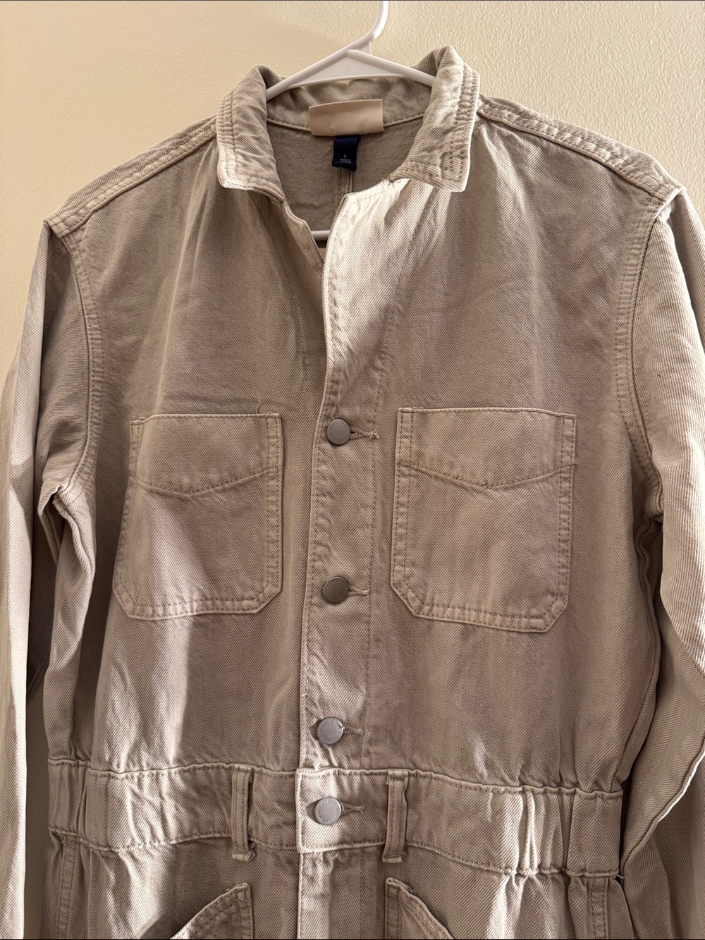 Universal Thread Ecru Denim Jumpsuit - Picture 3 of 7